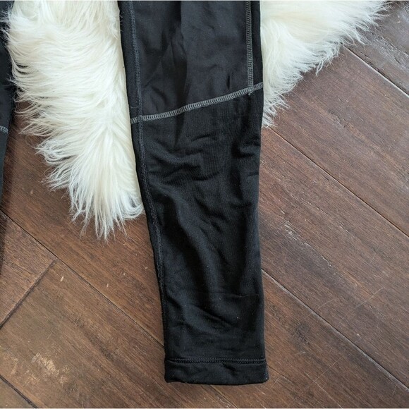 Smartwool Tights Solid Black PhD Run Wind Leggings Merino Blend M Medium - Picture 4 of 11